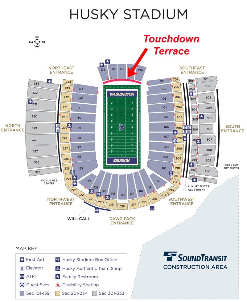 husky stadium seating chart