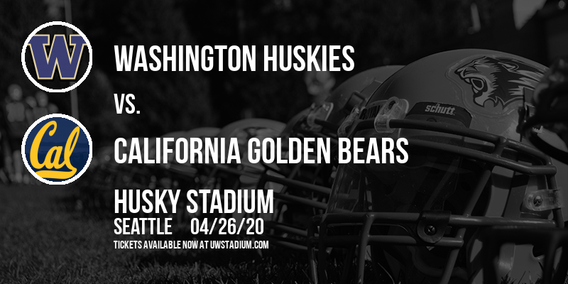 Washington Huskies vs. California Golden Bears at Husky Stadium