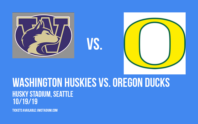 Washington Huskies vs. Oregon Ducks at Husky Stadium tickets Washington Huskies vs. Oregon Ducks at Husky Stadium