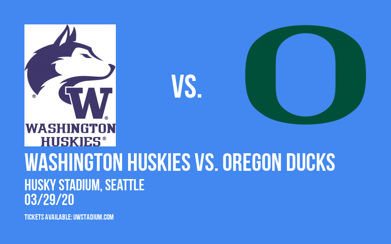 Washington Huskies vs. Oregon Ducks at Husky Stadium