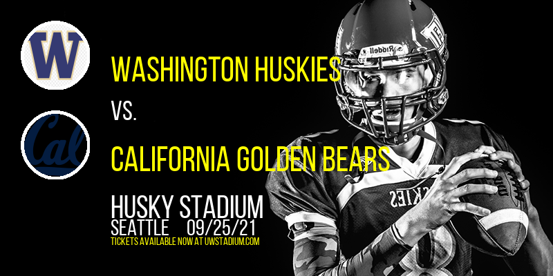 Washington Huskies vs. California Golden Bears at Husky Stadium