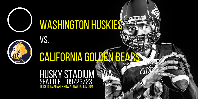 Washington Huskies vs. California Golden Bears at Husky Stadium