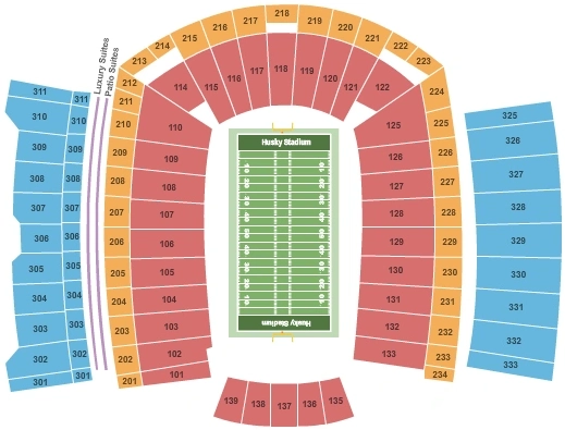 husky stadium - wa seating chart